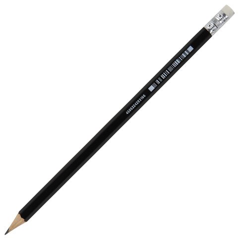Карандаш чернографитный BRAUBERG «Style-X»1 шт. HBс ластикомкорпус черный181723