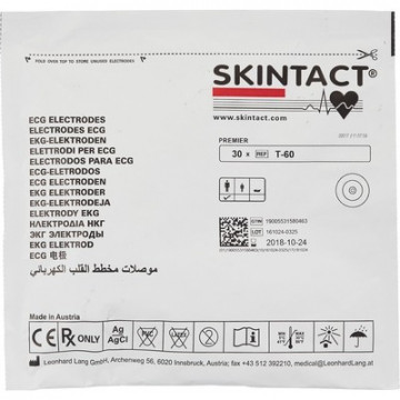 превью Электроды для ЭКГ однораз. D 60 н/тк, ж. гель, холтер, Skintact T-60, 30 шт. 