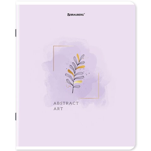 Тетради ДЭК А5 48 л. КОМПЛЕКТ 5 шт. BRAUBERGклеткаматовая ламинацияфольга«Pastel Art»404678