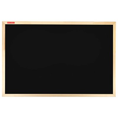 Доска для мела магнитная 60×90 смчернаядеревянная рамкаBRAUBERG «Wood»238804