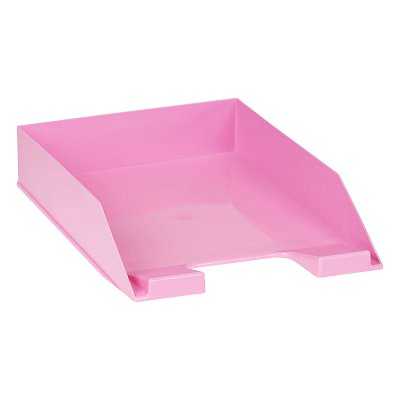 Лоток для бумаг горизонтальный СТАММ «Фаворит», розовый