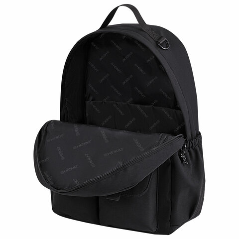 Рюкзак HEIKKI EDITION (ХЕЙКИ) универсальный, 6 карманов, черный, 42×30х14 см