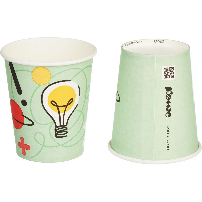 Стакан одноразовый бум 1-сл.250 мл d-80мм ИНСАЙТ 50шт/уп