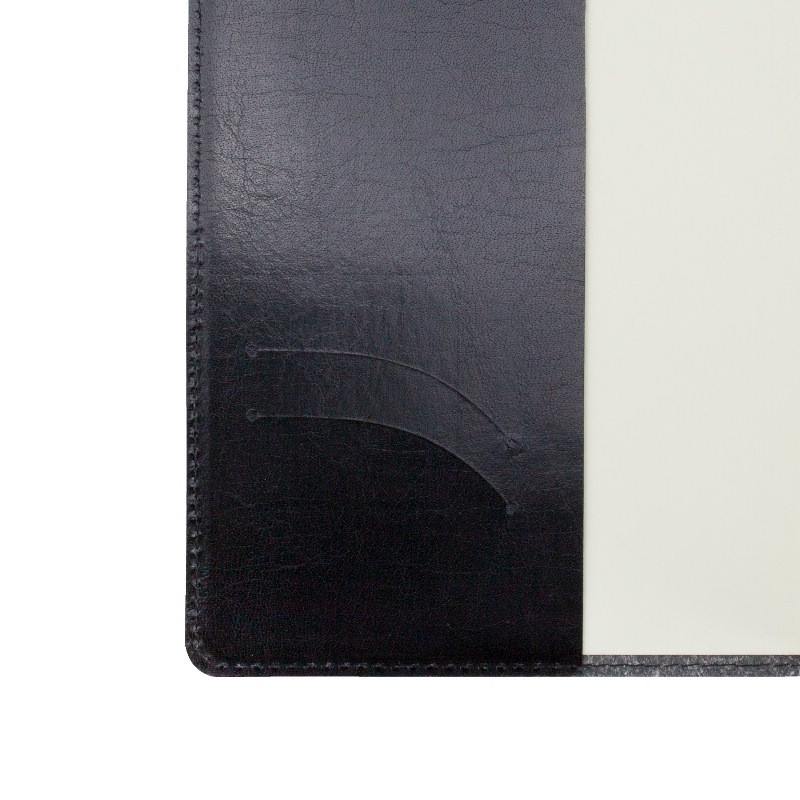 Ежедневник п/дат, черный, кожа, A5.1,208 л., Br. V. PROFI 3-073/02