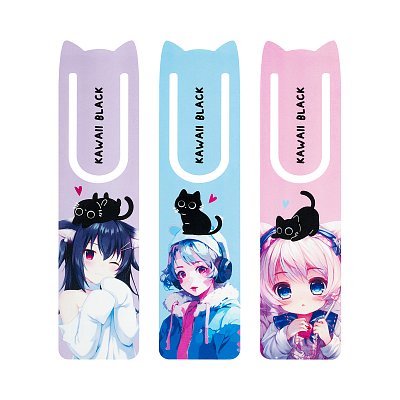 Закладка для книг, 47×188мм, MESHU «Kawaii», ассорти