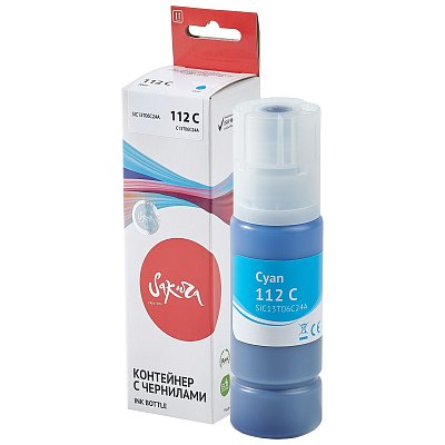 Чернила Sakura C13T06C24A 112 C гол.70 мл. для Epson L6460/L6570/L6580
