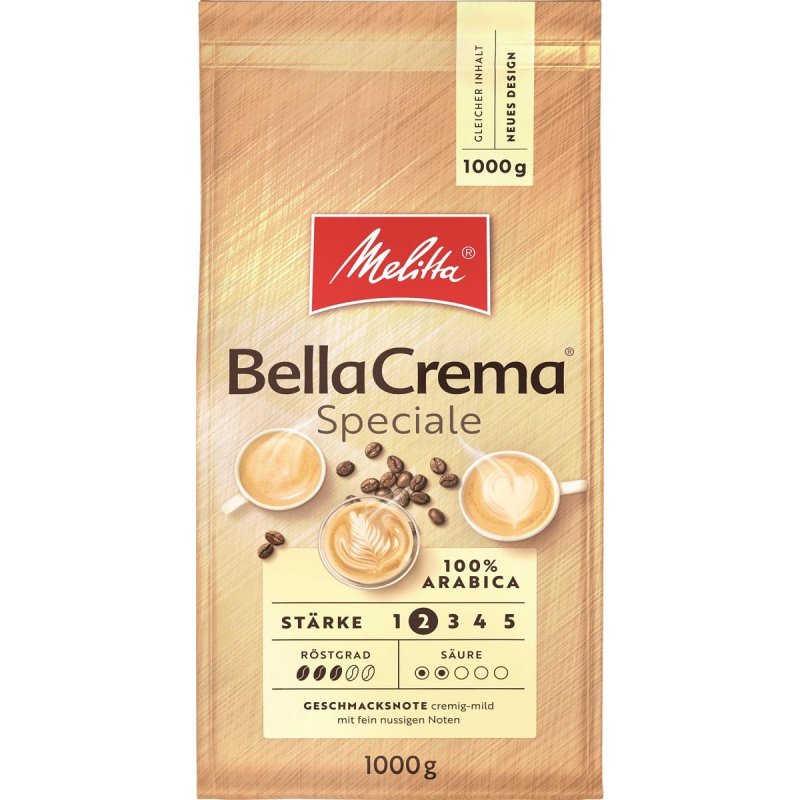 Кофе в зернах Melitta Bella Crema Speciale 100% арабика 1 кг