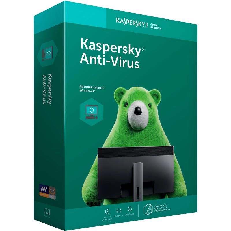 превью Антивирус Kaspersky Anti-Virus база для 2 ПК на 12 месяцев (KL1171RBBFS)