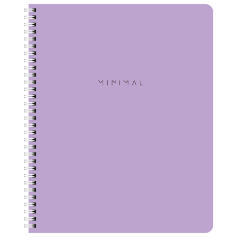 Тетради ДЭК А5 48 л. КОМПЛЕКТ 4 шт., BRAUBERG, гребень, клетка, 80 г/м2, Soft-Touch, «Minimal»