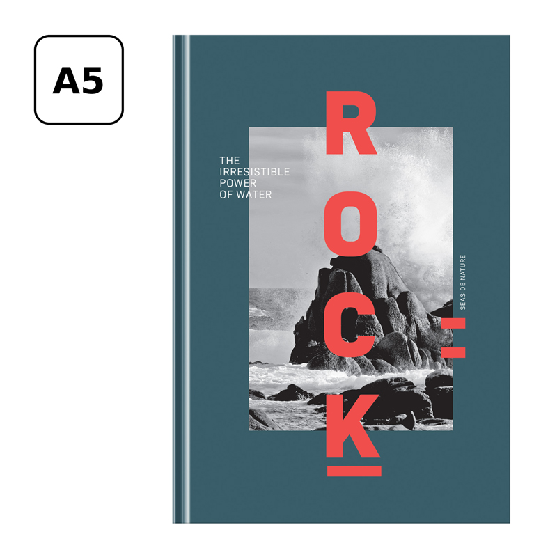 Ежедневник недатированный А5, 136л., 7БЦ BG «Rock», глянцевая ламинация