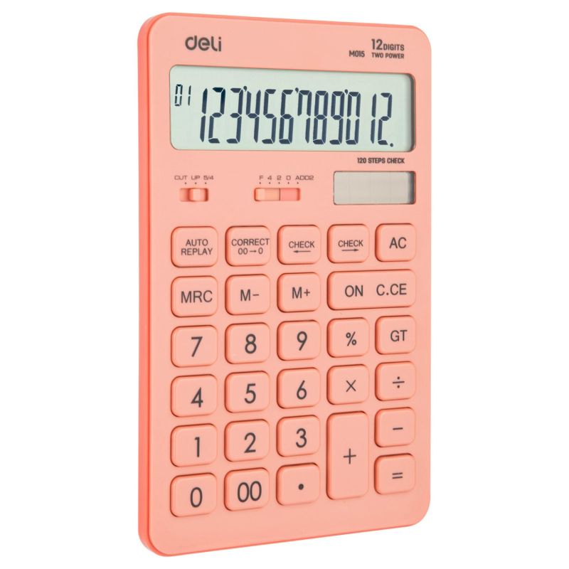Калькулятор настольный Deli Touch EM01541 красный 12-разр
