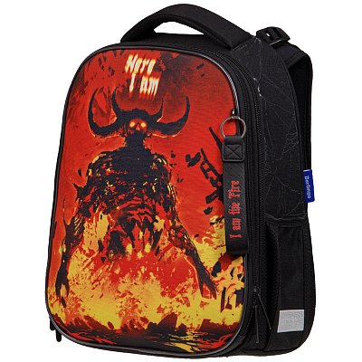 Ранец Berlingo Expert Max «Monster» 37×28×16см, 2 отд, анатомическая спинка, дождевик в комплекте