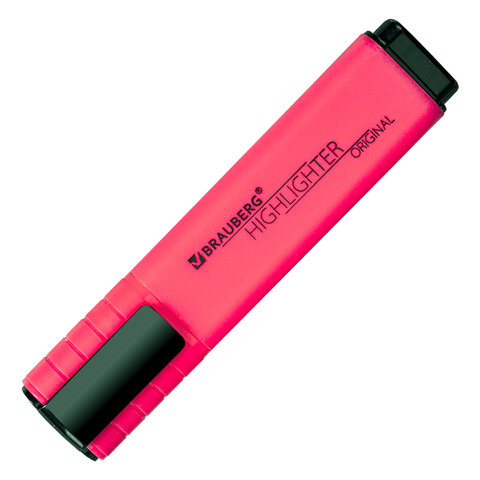 Текстовыделитель BRAUBERG «ORIGINAL NEON», РОЗОВЫЙ, линия письма 1-5 мм