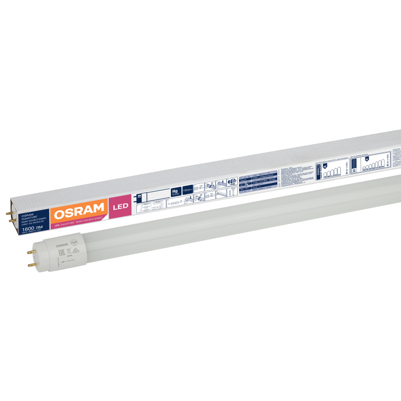 Лампа светодиодная Osram 18 Вт G13 трубчатая 4000 К нейтральный белый свет