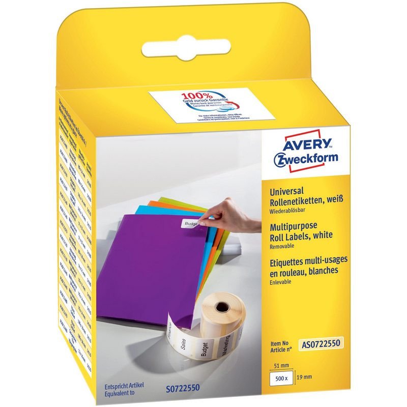 превью Этикет-лента Avery Zweckform AS0722550 51х19мм 500шт для DYMO