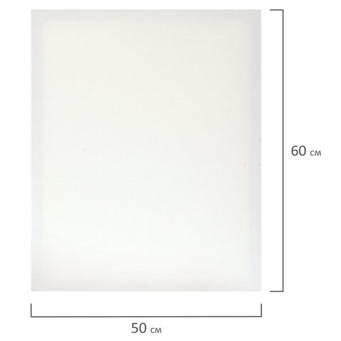 Холст на подрамнике BRAUBERG ART CLASSIC, 50×60см, 440 г/м, грунт, 100% хлопок, крупное зерно,191653