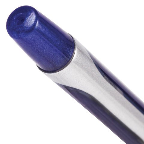 Ручка шариковая масляная с грипом BRAUBERG «Sigma Plus», СИНЯЯ, печать, узел 0.7 мм, линия письма 0.35 мм