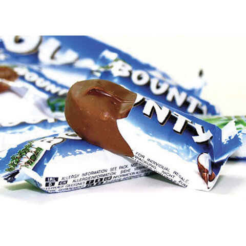 Шоколадные батончики Bounty (6 штук по 27.5 г)