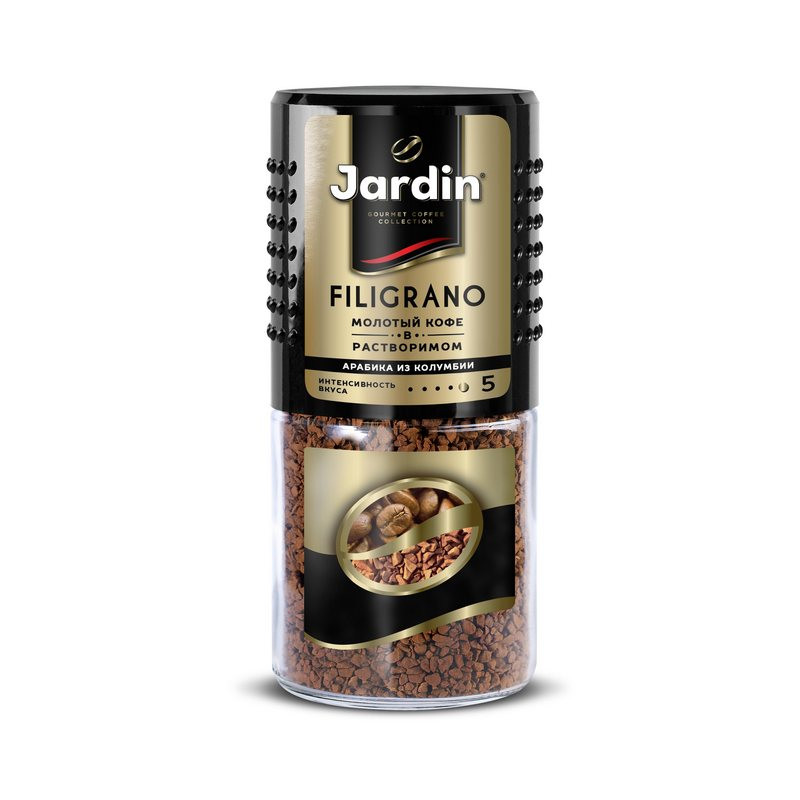 Кофе растворимый Jardin Filigrano сублимированный с добавлением ...