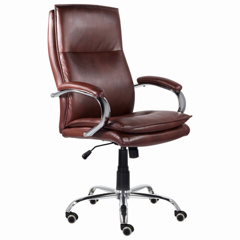 превью Кресло офисное BRABIX PREMIUM «Cuba EX-542»экокожакоричневое532550