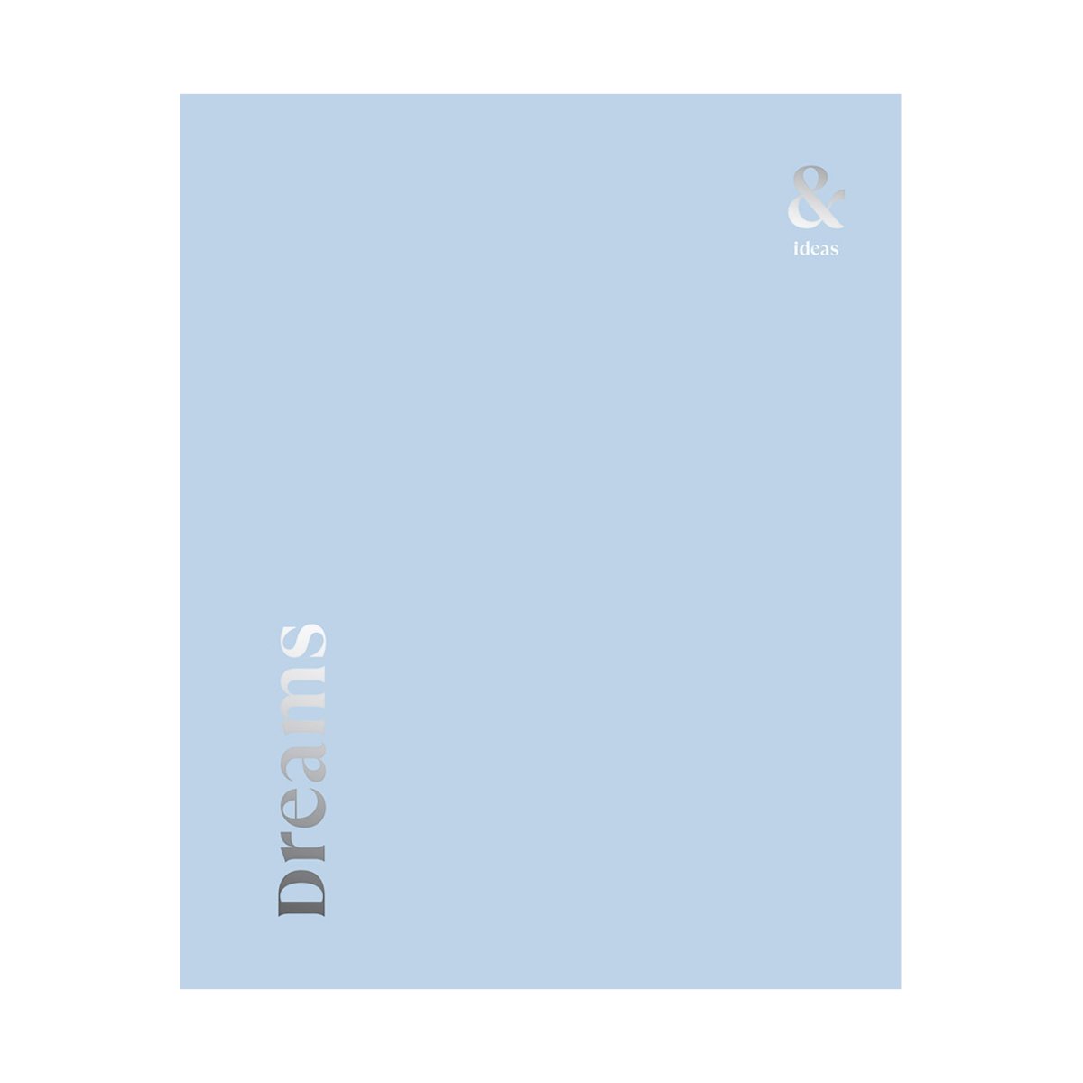 Тетрадь 80л., А5, клетка BG «Blue&silver», тиснение фольгой