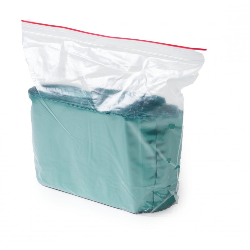 Пакет с замком Zip-Lock 10×15 см 60 мкм (зеленый, 100 штук в упаковке)