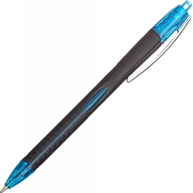 Ручка шариковая масляная автоматическая Attache Sellection Glide Aerogrip синяя (толщина линии 0.5 мм)