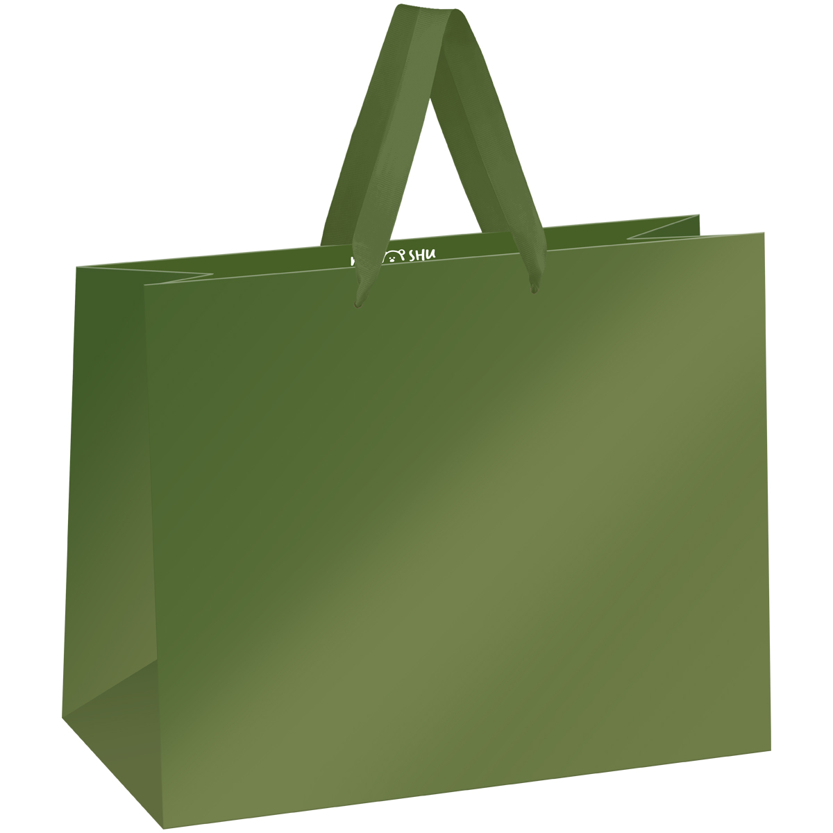 превью Пакет подарочный 32×26×12см MESHU «Green», матовая ламинация