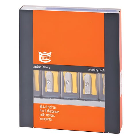 Точилка EISEN, с контейнером, "Мини", 4 цвета