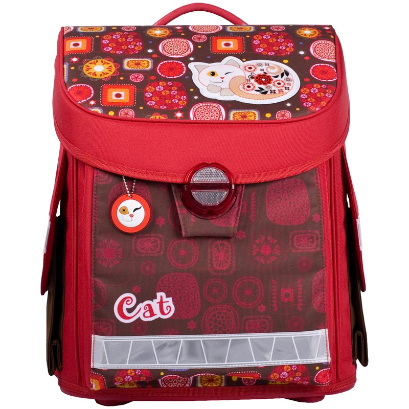 превью Ранец Hatber Premium «Cat» 36×30×16см, 2 отделения, 2 кармана, анатомическая спинка