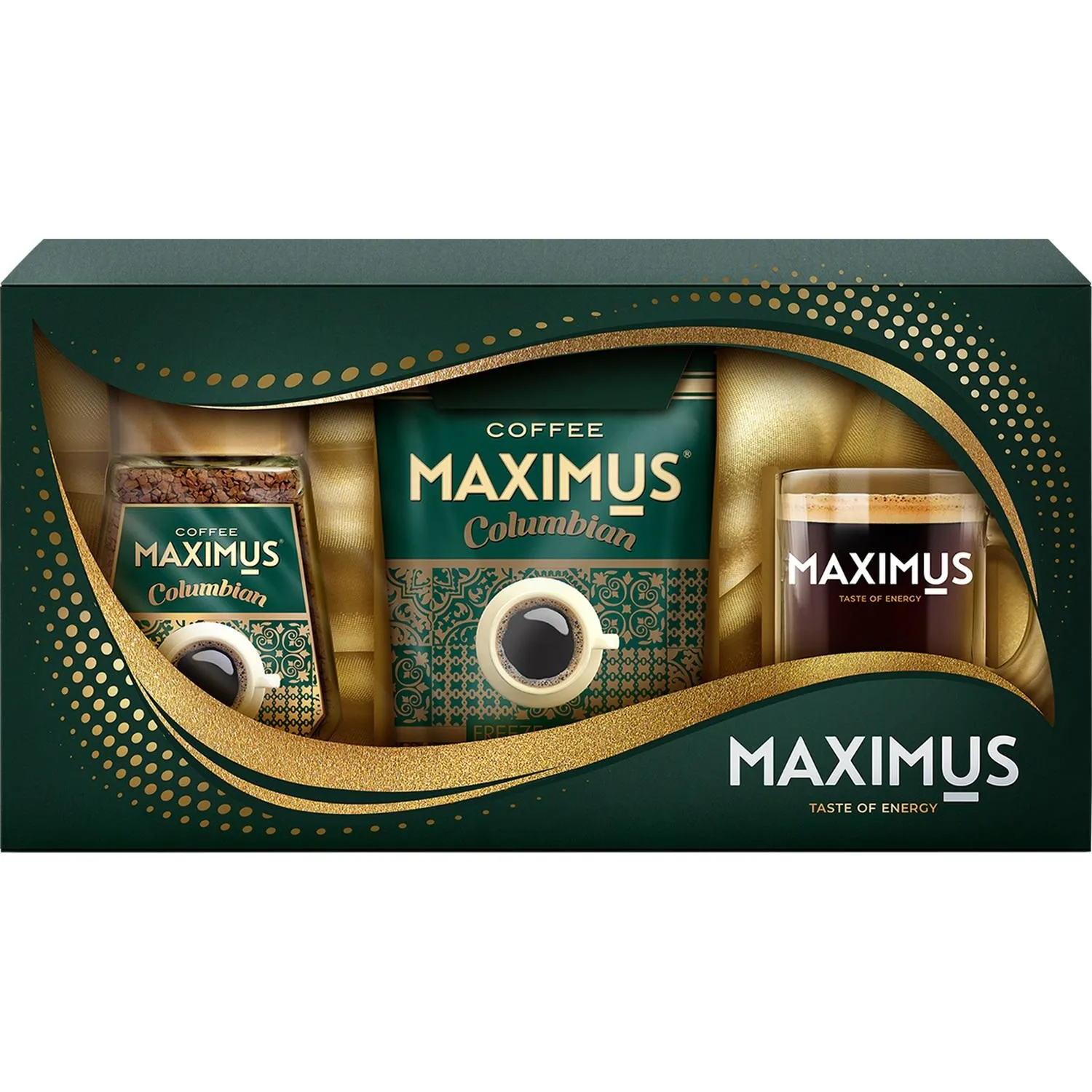 превью Кофе сублимированный Maximus Columbian набор с кружкой 135г
