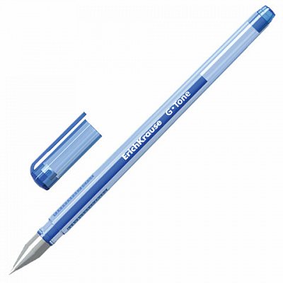 Ручка гелевая ERICH KRAUSE «G-TONE», корпус синий, 0.5мм, синяя