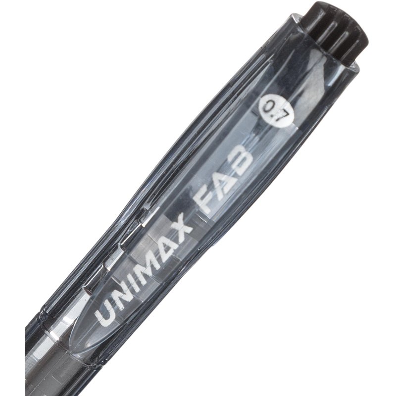 Ручка шариковая масляная автоматическая Unimax Fab GP черная (толщина линии 0.5 мм)