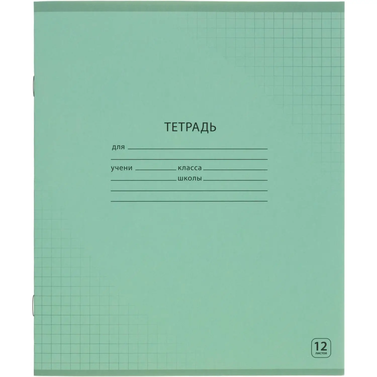 превью Тетрадь школьная А5.12л, клетка, Выбор есть зеленый 20шт/уп
