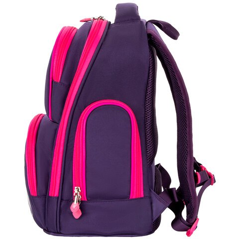 Рюкзак BRAUBERG CLASSICлегкий каркаспремиум материалGraceful catфиолетовый37×32х21 см270087