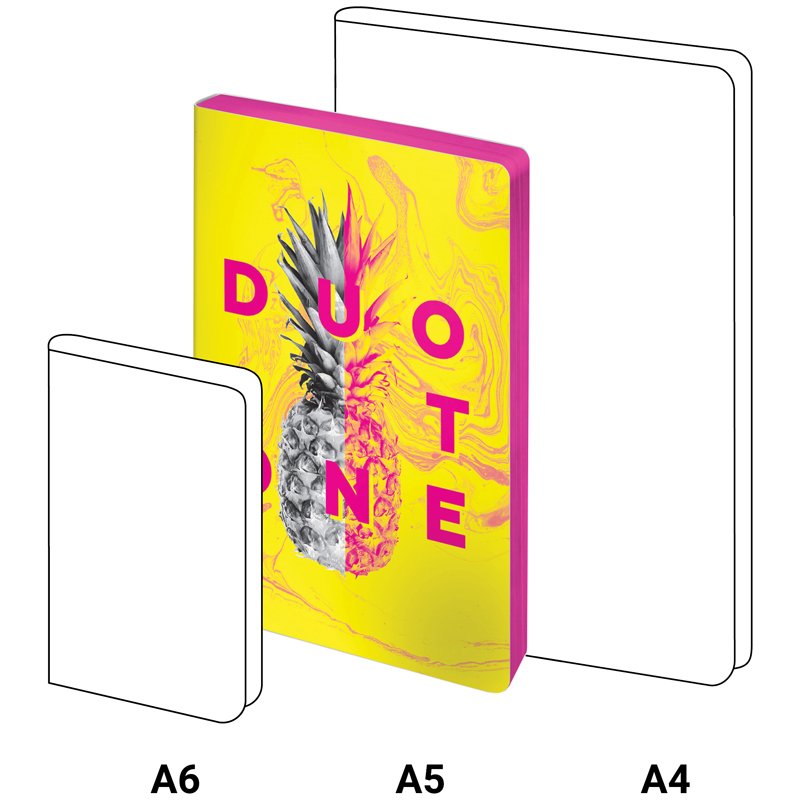 Записная книжка А5 80л. ЛАЙТ, кожзам, Greenwich Line «Urban. Yellow duotone», тон. блок, цв. срез