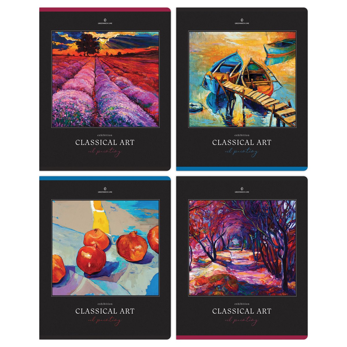превью Тетрадь 48л., А5, клетка Greenwich Line «Classical art», глянцевая ламинация, твин-лак, 70г/м2