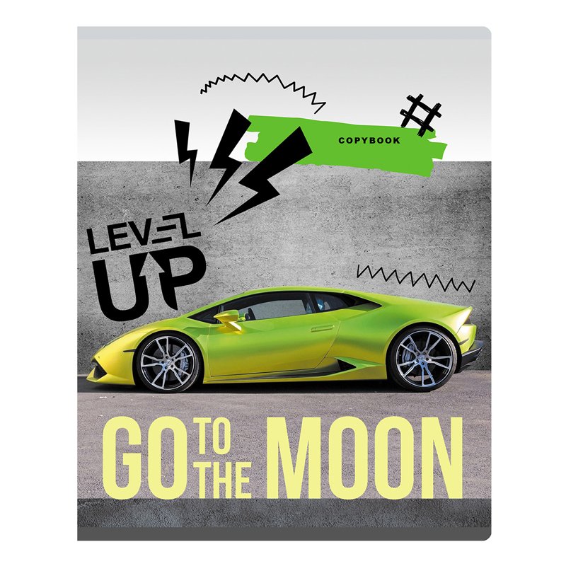 Тетрадь 40л., А5, клетка BG «Go to the moon», эконом