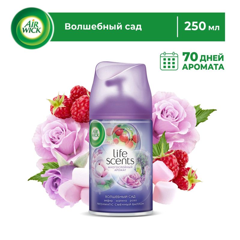 Баллон сменный для автоосвежителя Air Wick Life Scents:Волшебный сад, 250мл