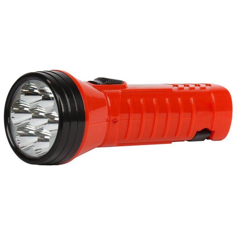 превью Фонарь Smartbuy SBF-95-R, аккумуляторный, светодиодный, 7 LED, прямая зарядка от сети, красный