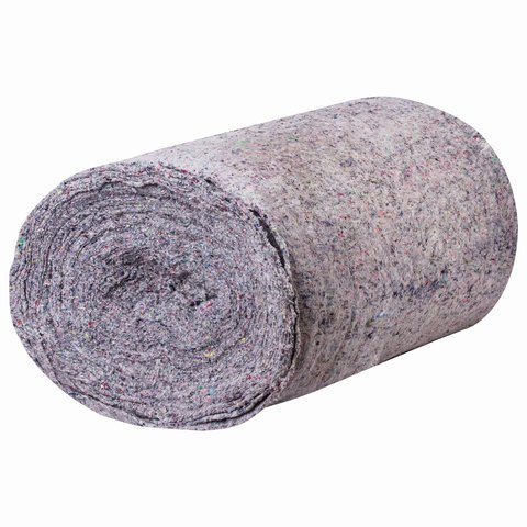 Полотно ХПП холстопрошивное ПЛОТНОЕ серое, 0.75×50 м, 180(±10) г/м2, шаг 2.5 мм, LAIMA Стандарт