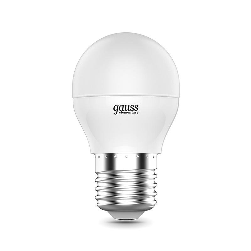 Лампа светодиодная Gauss LED Elementary 8 Вт E27 шарообразная 4100 K нейтральный белый свет