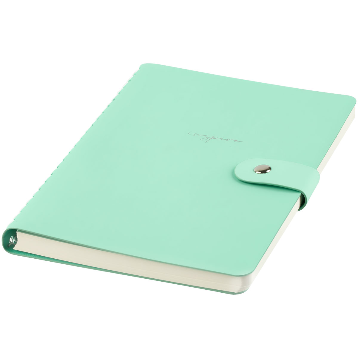 Записная книжка А5 96л. ЛАЙТ, кожзам, скрытый гребень, Greenwich Line «Pastel. Azure», блок в линию