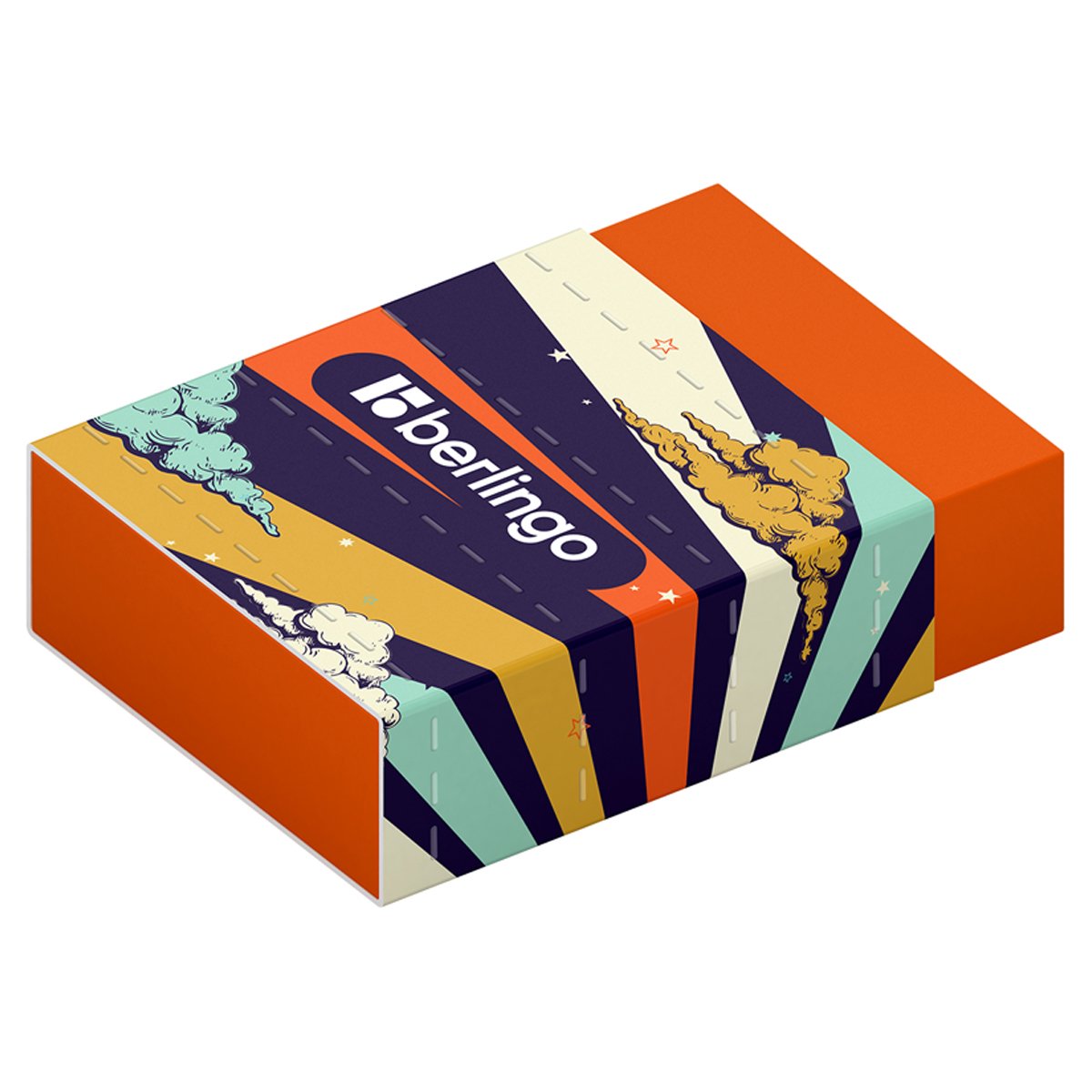 Ластик Berlingo «Groovy», Eco-PVC, картонный держатель, 45×32×11мм