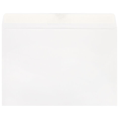 Конверты С4 (229×324 мм), отрывная лента, «Куда-Кому», 100 г/м2, КОМПЛЕКТ 500 шт., STAFF