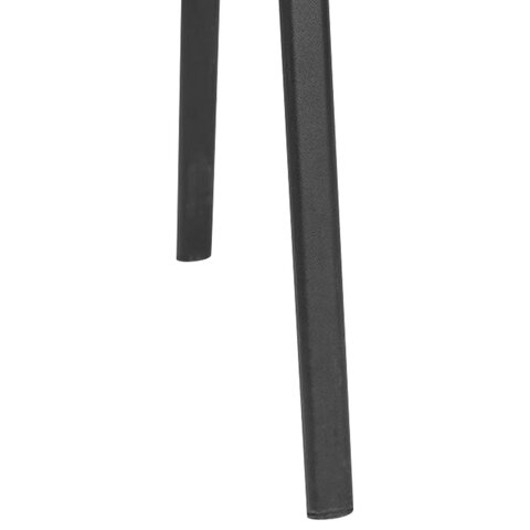 Стул для персонала и посетителей «ISO», черный каркас, кожзам черный