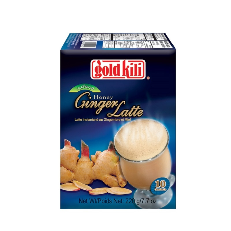 Чайный напиток «Ginger Latte» имбирный латте с мёдом, 10 саше по 22 г, GOLD KILI