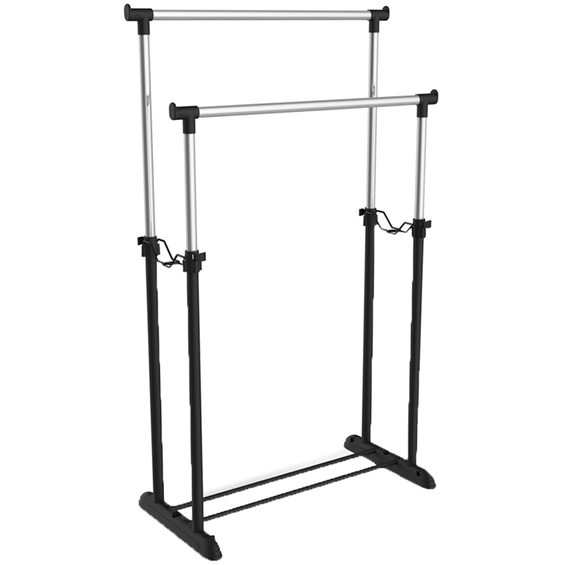 Вешалка для плечиков SHT-WR4150, 1615×860×440 мм, пластик/металл, черная/хром