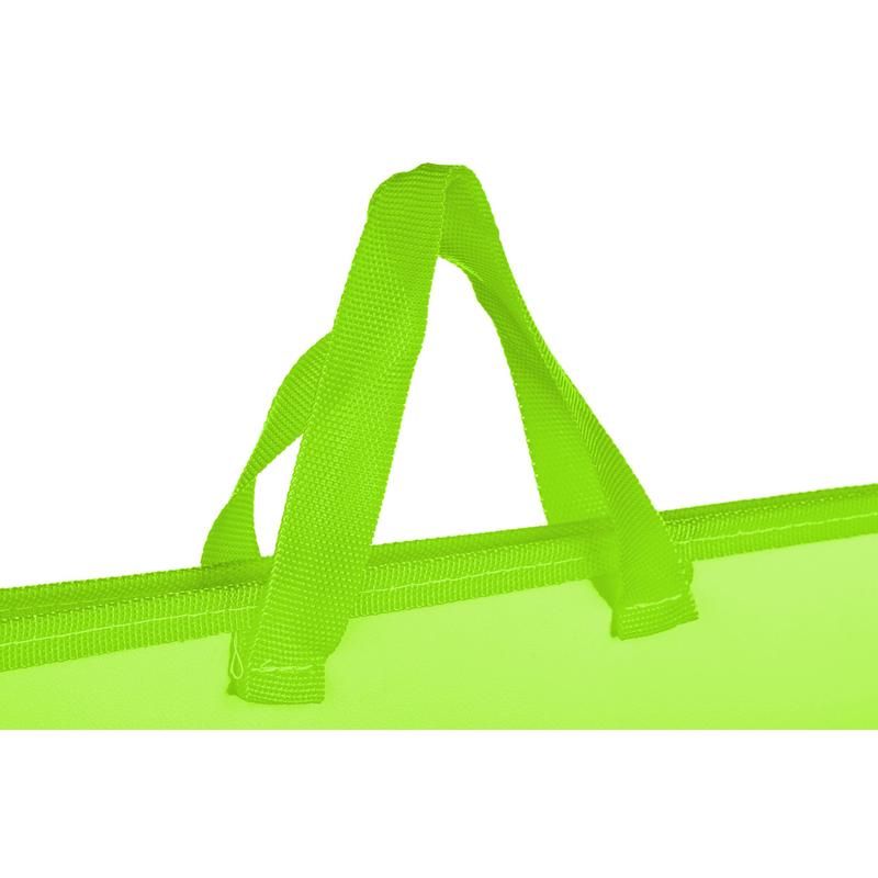 Папка-портфель пластиковая Attache Neon А4+ салатовая (340×40×245 мм, 1 отделение)