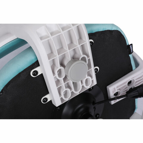 Кресло детское с подставкой для ног BRABIX «Sky MG-206», велюр, голубое